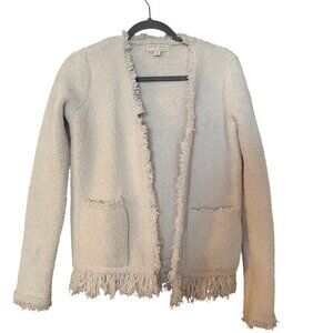Barefoot Dreams CozyChic Open Front Cardigan Cream XS | Soft Luxe Sweater